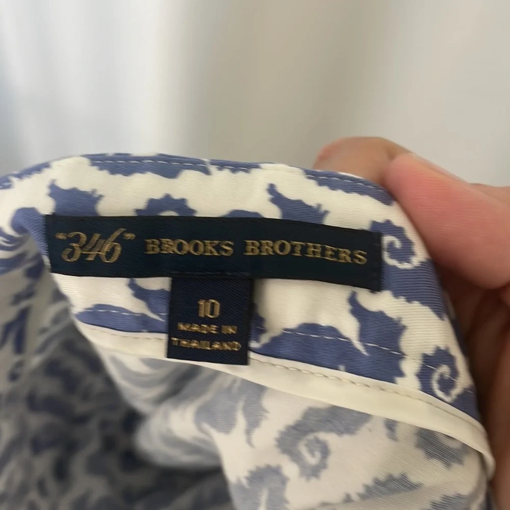 Brooks Brothers 346 | Seahorse Print Pencil Skirt Sz 10 EUC